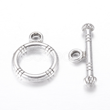 Tibetan Style Alloy Toggle Clasps X-LF0161Y-NF-1