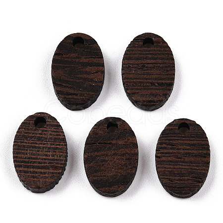 Natural Wenge Wood Pendants WOOD-T023-85B-01-1