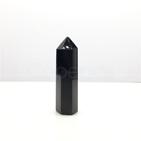 Point Tower Natural Obsidian Home Display Decoration PW23030659253-1