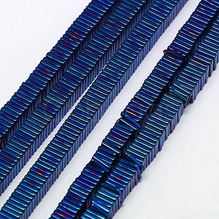 Electroplate Non-magnetic Synthetic Hematite Heishi Beads Strands G-J171A-4x4mm-07-1