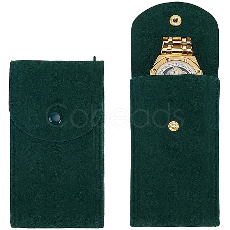 Rectangle Velvet Watch Storage Bag AJEW-CN0008-18A-1