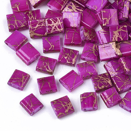 2-Hole Drawbench Glass Seed Beads SEED-S023-43C-07-1