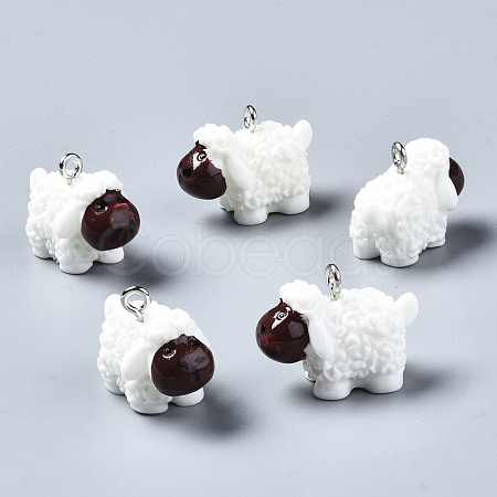 Opaque Resin Pendants RESI-S356-070-1