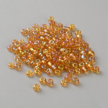 Transparent Glass Seed Beads GLAA-WH0032-34G-1