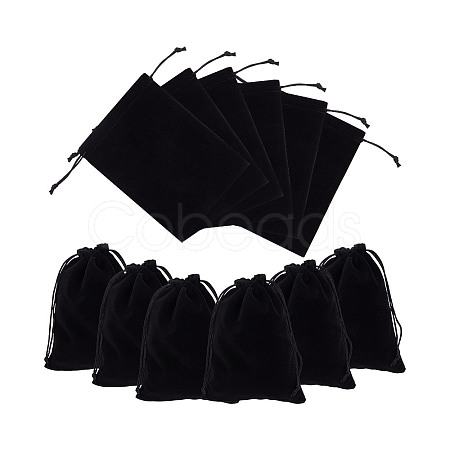 Velvet Packing Pouches Drawstring Bags ABAG-WH0046-30D-1