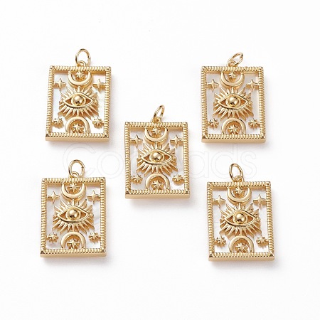 Natural Shell Pendants KK-C100-01G-1