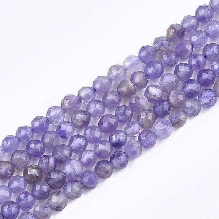 Natural Amethyst Beads Strands X-G-T108-35-1