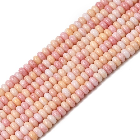 Cracked Opaque Glass Beads Strand GLAA-D306-A06-1