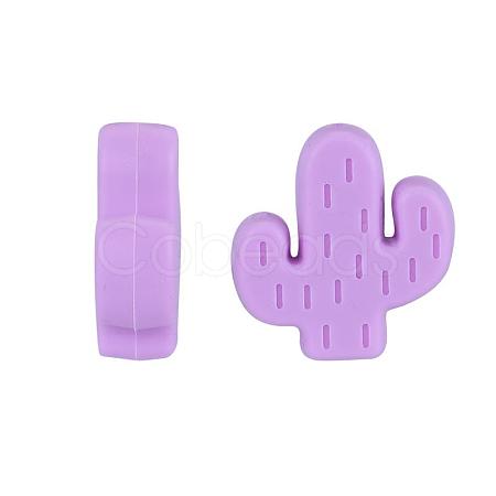 20Pcs Cactus Food Grade Eco-Friendly Silicone Focal Beads JX906H-1