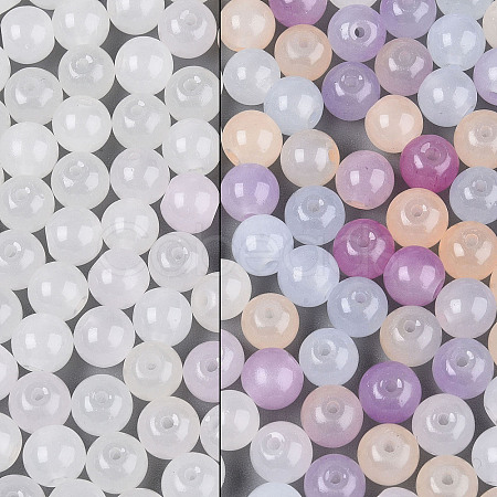 Transparent Glass UV Reactive Beads DGLA-F003-02-8mm-1