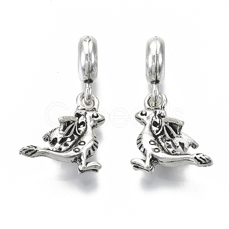 Tibetan Style Alloy European Dangle Charms X-MPDL-N039-011-1