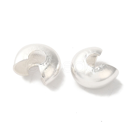 Brass Crimp Bead Cover KK-K383-07A-S-1