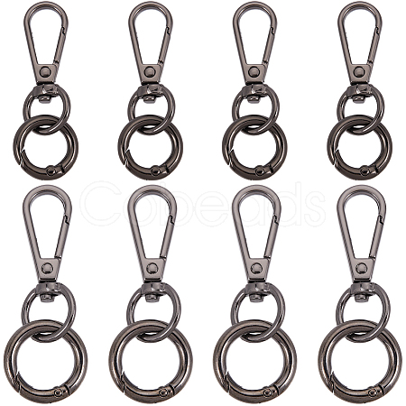 DIY Keychain Clasp Findings Kits DIY-SP0003-47B-1