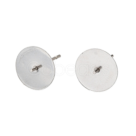 304 Stainless Steel Stud Earring Findings STAS-D370-02P-05-1