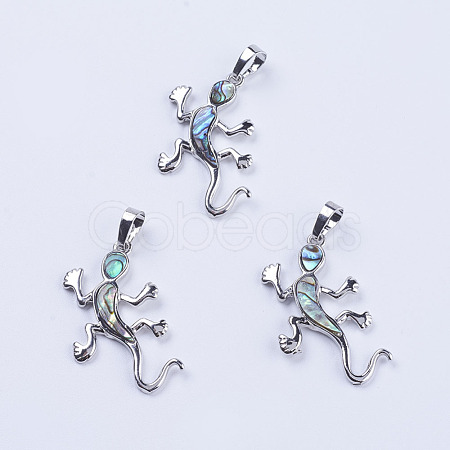Abalone Shell/Paua Shell Pendants SSHEL-L008-08P-1