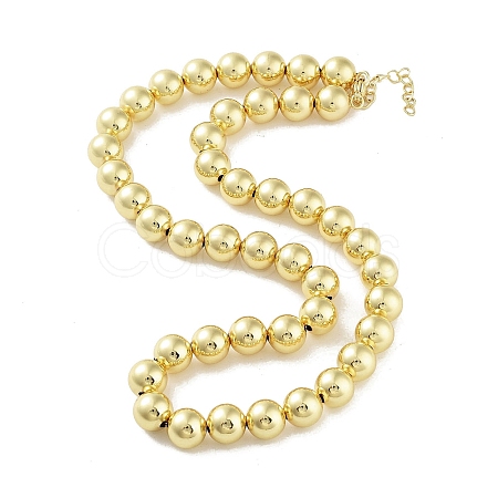 Brass Beaded Necklaces NJEW-L170-08A-G-1