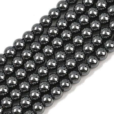 Synthetic Non-magnetic Hematite Beads Strands GG-CBAB93D-B01-4mm-1
