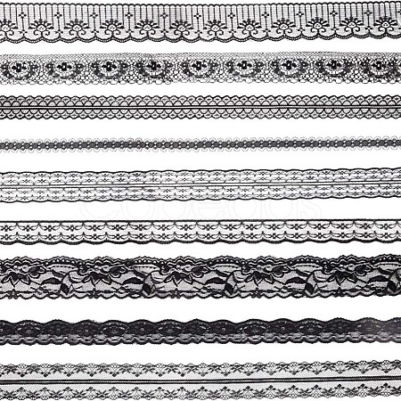 Gorgecraft 9 Styles Polyester Lace Trim OCOR-GF0002-56-1