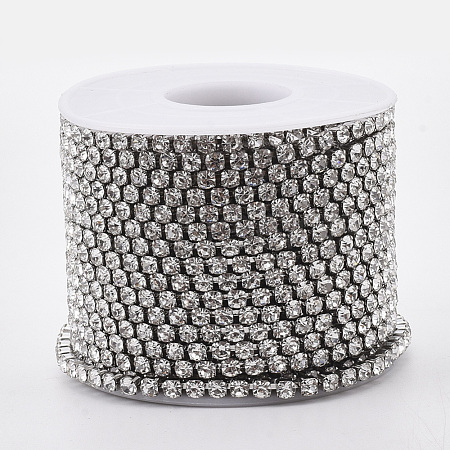 304 Stainless Steel Rhinestone Strass Chains CHS-R012-B-01-1