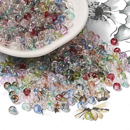 Transparent Colours Glass Round Beads SEED-F006-05A-08-1