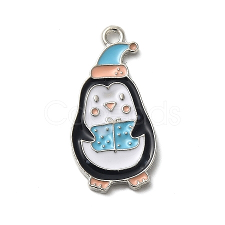Winter Theme Alloy Enamel Pendants ENAM-M002-04M-P-1