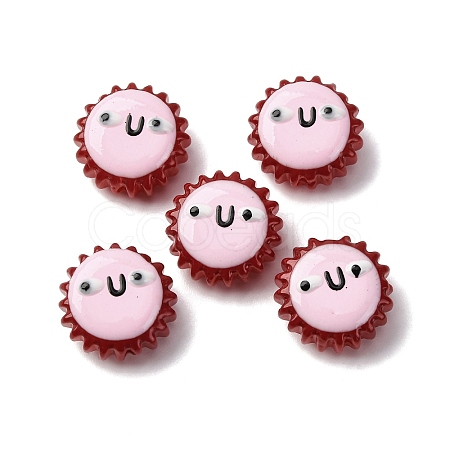 Fuuny Baking Paint Glass Enamel Beads LAMP-Q045-01C-1