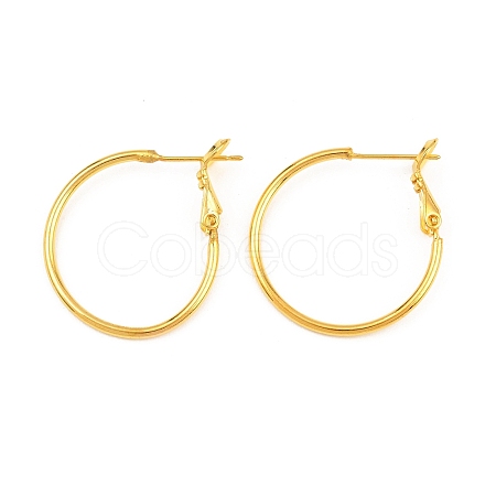 Brass Hoop Earrings KK-I665-26A-G-1