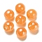 Opaque Acrylic Beads, Round, Top Drilled, Dark Orange, 19x19x19mm, Hole: 3mm