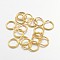 Open Jump Rings Brass Jump Rings, Cadmium Free & Lead Free, Golden, 8x1mm, 18 Gauge, Inner Diameter: 6mm, about 4300pcs/500g