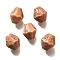 Handmade Porcelain Beads, Rhombus, Dark Salmon, 11.5x10mm, Hole: 2mm