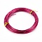 Round Aluminum Wire, Bendable Metal Craft Wire, for DIY Arts and Craft Projects, Medium Violet Red, 18 Gauge, 1mm, 5m/roll(16.4 Feet/roll)