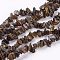 Natural Tiger Eye Stone Bead Strands, Chip, 4~10x4~6x2~4mm, Hole: 1mm, about 210pcs/strand, 35.4 inch