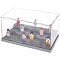 3-Tier Acrylic Minifigure Display Cases, Dustproof Building Block Display Box, fot Action Figure Toys Storage, Gray, inish Product: 25.5x15.5x13.7cm, about 8pcs/set