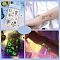 Luminous Removable Temporary Water Proof Tattoos Paper Stickers, Glow in the Dark Stickers, Angel & Fairy, 12x7.5cm