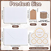 10 Bags Paper Blank Greeting Card AJEW-OC0016-40-2