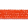 Opaque Solid Color Imitation Jade Glass Beads Strands EGLA-A039-P4mm-D03-1