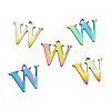 Ion Plating(IP) 304 Stainless Steel Alphabet Charms STAS-H122-W-M-2