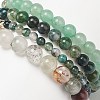 4Pcs 4 Style Natural & Synthetic Mixed Gemstone & Pearl Stretch Bracelets Set BJEW-JB08887-7