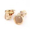 304 Stainless Steel Clip-on Earring Setting STAS-L244-50C-G-4