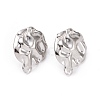 Non-Tarnish 304 Stainless Steel Stud Earring Finding X-STAS-C059-09P-1