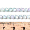 Anti-Tarnish Electroplate Bicone Glass Beads Strands EGLA-T021-4mm-16-07-4