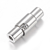 Tarnish Resistant 304 Stainless Steel Locking Tube Magnetic Clasps X-STAS-H019-2