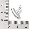 Rack Plating Brass Balloon Letter Pendants KK-C050-01P-Y-3