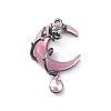 Alloy Rhinestone Pendants X-PALLOY-V002-04B-02-1