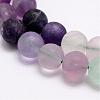 Natural Fluorite Bead Strands G-A163-06-12mm-3