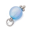 Frosted Transparent Acrylic Pendants PALLOY-JF04174-01-5