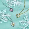 12Pcs 3 Colors PVD Vacuum Plating 304 Stainless Steel Open Pendants STAS-UN0024-63-3