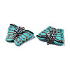 Synthetic Turquoise Pendants TURQ-N213-02-2