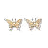 304 Stainless Steel Rhinestone Pendants STAS-T068-65GP-1