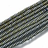 Electroplate Non-magnetic Synthetic Hematite Beads Strands G-T114-58-03-1